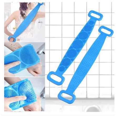 Sikat Badan Gosok Punggung Mandi Silikon 2 Sisi