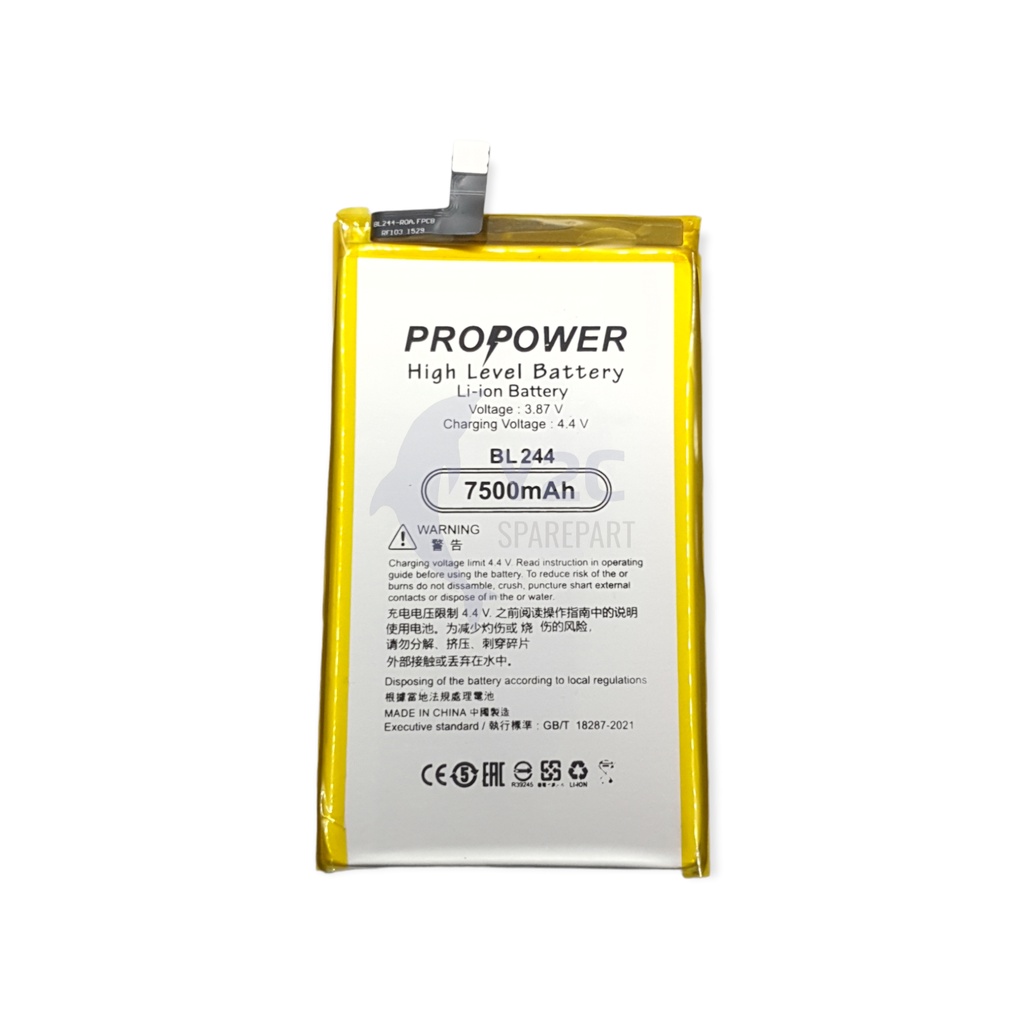 BATERAI LENOVO VIBE P1 / BL244 DOUBLE POWER PROPOWER / BATRE BATERE BATRAI BATREI