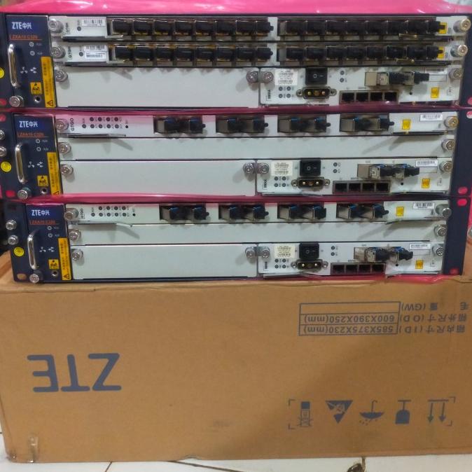 OLT GPON ZTE C320 DC 8PORT 1GE DENGAN PSU