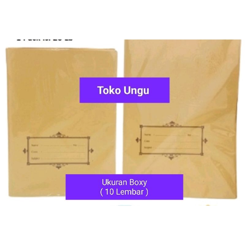 

Sampul Buku Coklat ukuran Boxy ( 10 Lembar )