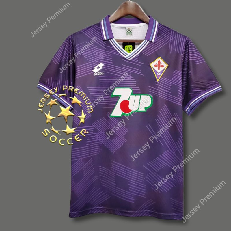 JERSEY BOLA RETRO FIORENTINA HOME 92/93 GRADE ORI PREMIUM