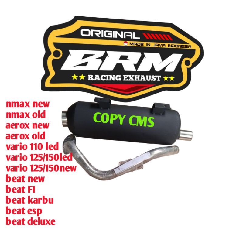 Knalpot Tsukigi Copy Cms aerox new aerox old nmax new nmax old mio sporty mio j