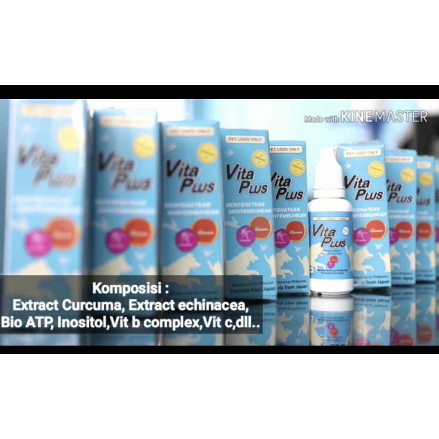 Vitaplus vitamin hewan (kucing,anjing,kelinci,hamster,unggas)