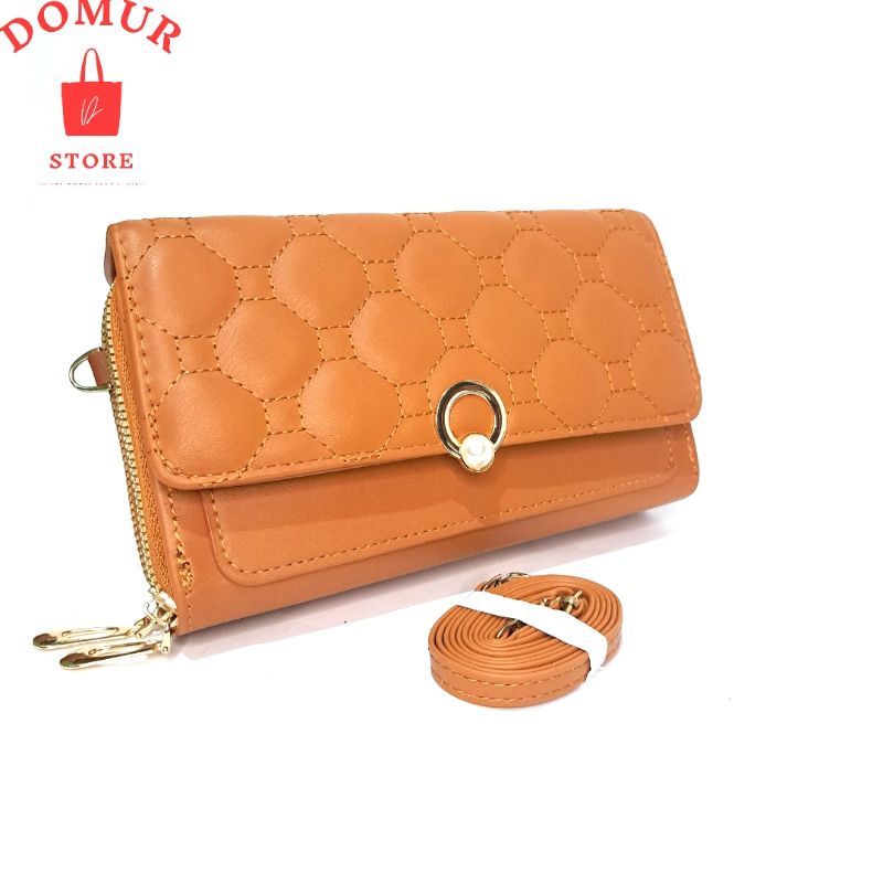 Tas selempang Wanita tas Bahu 2 resleting Import Murah