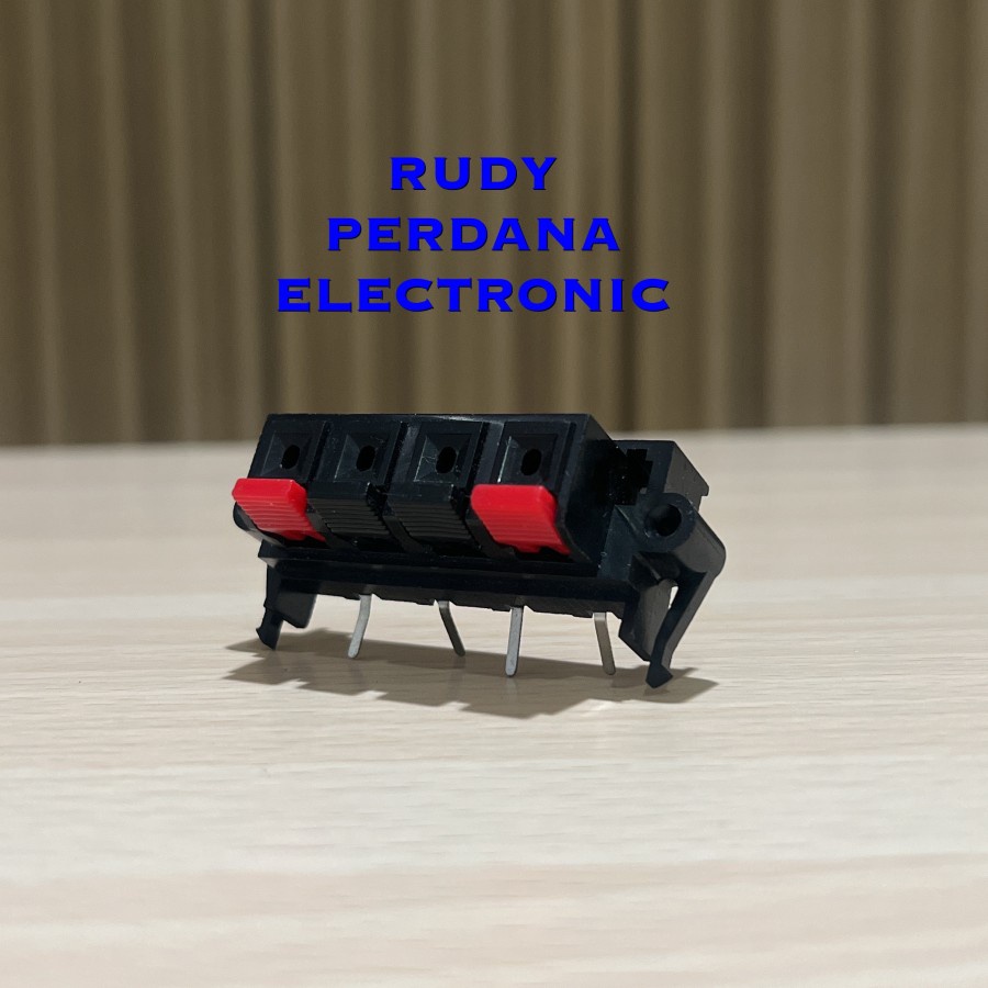 TERMINAL SPEAKER JEPIT 4 PIN 4P SEGI KOTAK KECIL TEBAL