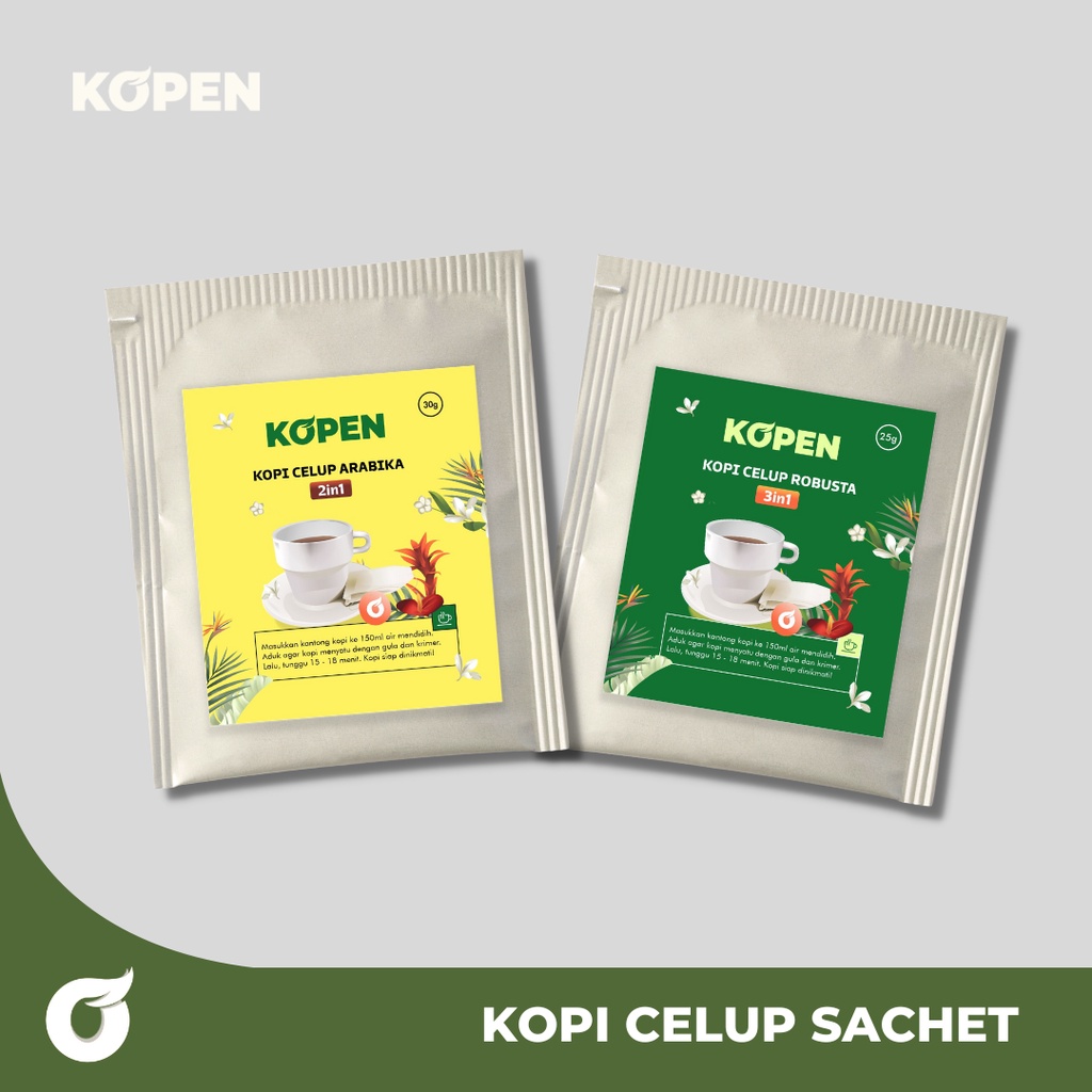 

Kopi Celup Sachet | Robusta 25gr | Arabika 30gr | Kopi Tanpa Ampas