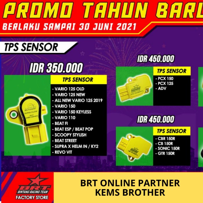 SENSOR TPS BRT SONIC CBR LED GSX AEROX MIO J