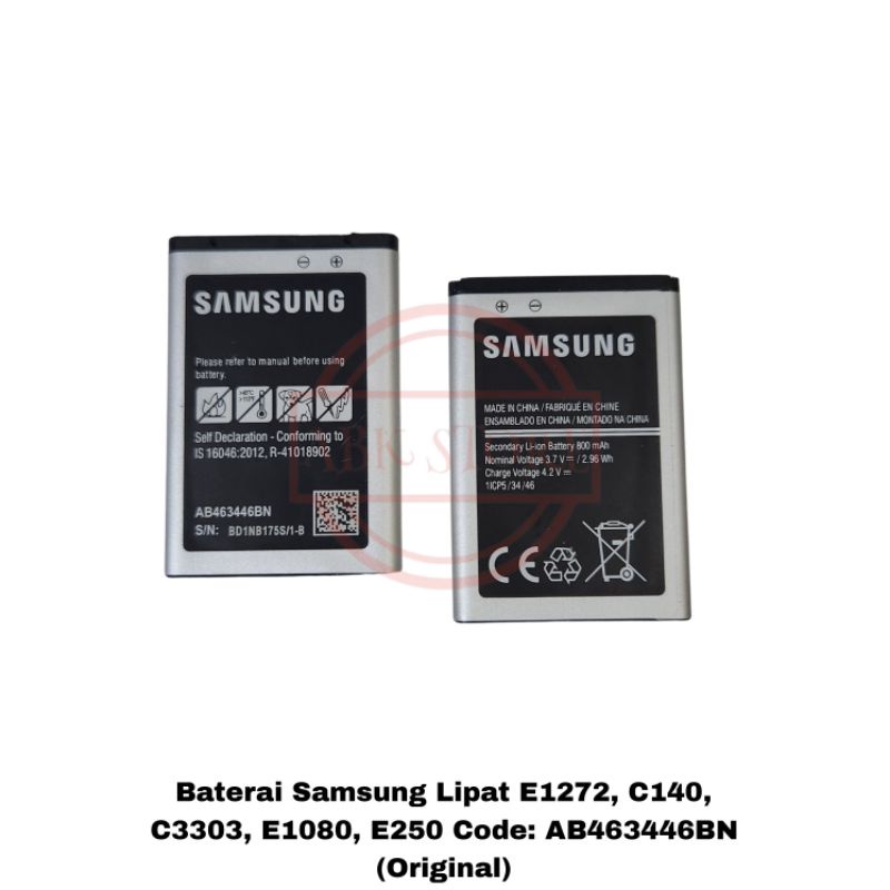 BATERAI BATTERY SAMSUNG LIPAT E1272, C140, C3303, E1080, E250 SAMSUNG CARAMEL