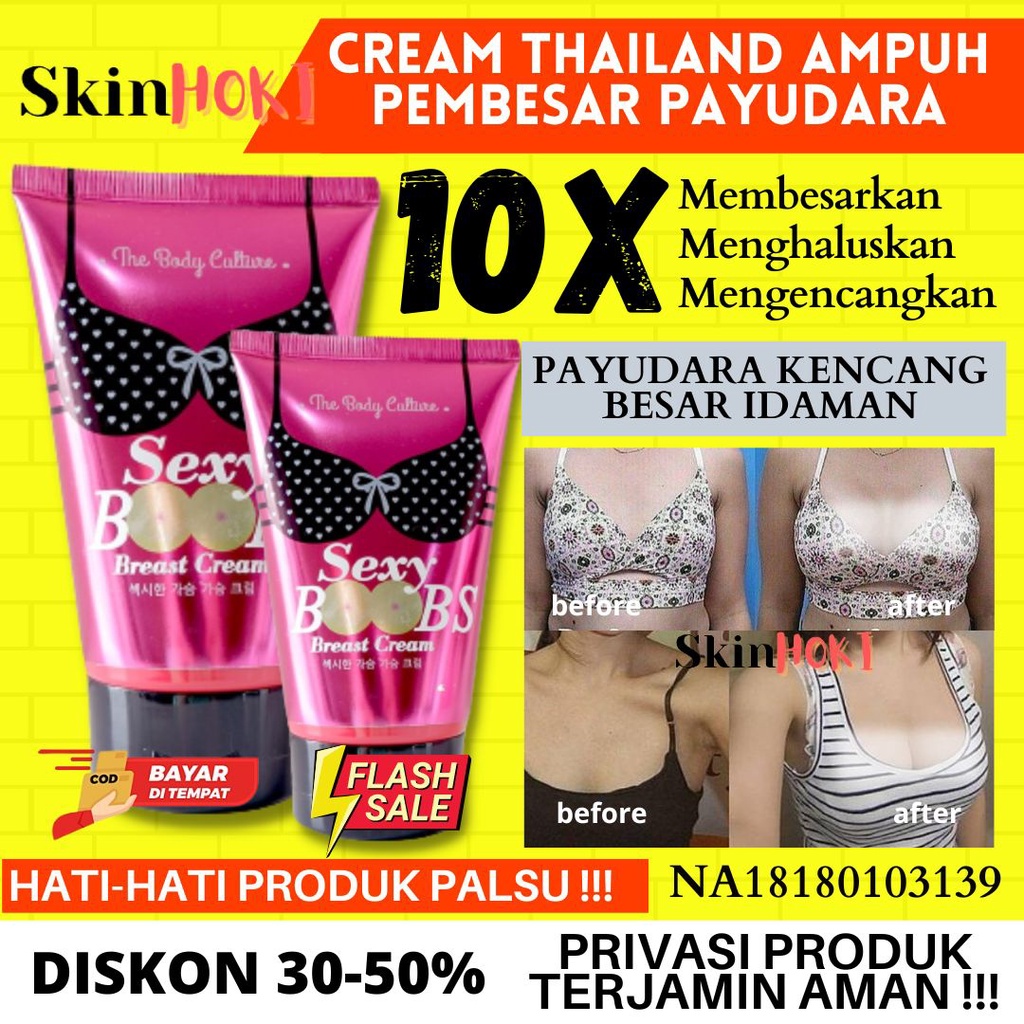 PEMBESAR PAYUDARA PERMANEN PEMBESAR BOKONG SEXY BOOBS BREAST CREAM BY THE BODY CULTURE 80ML ORIGINAL BPOM