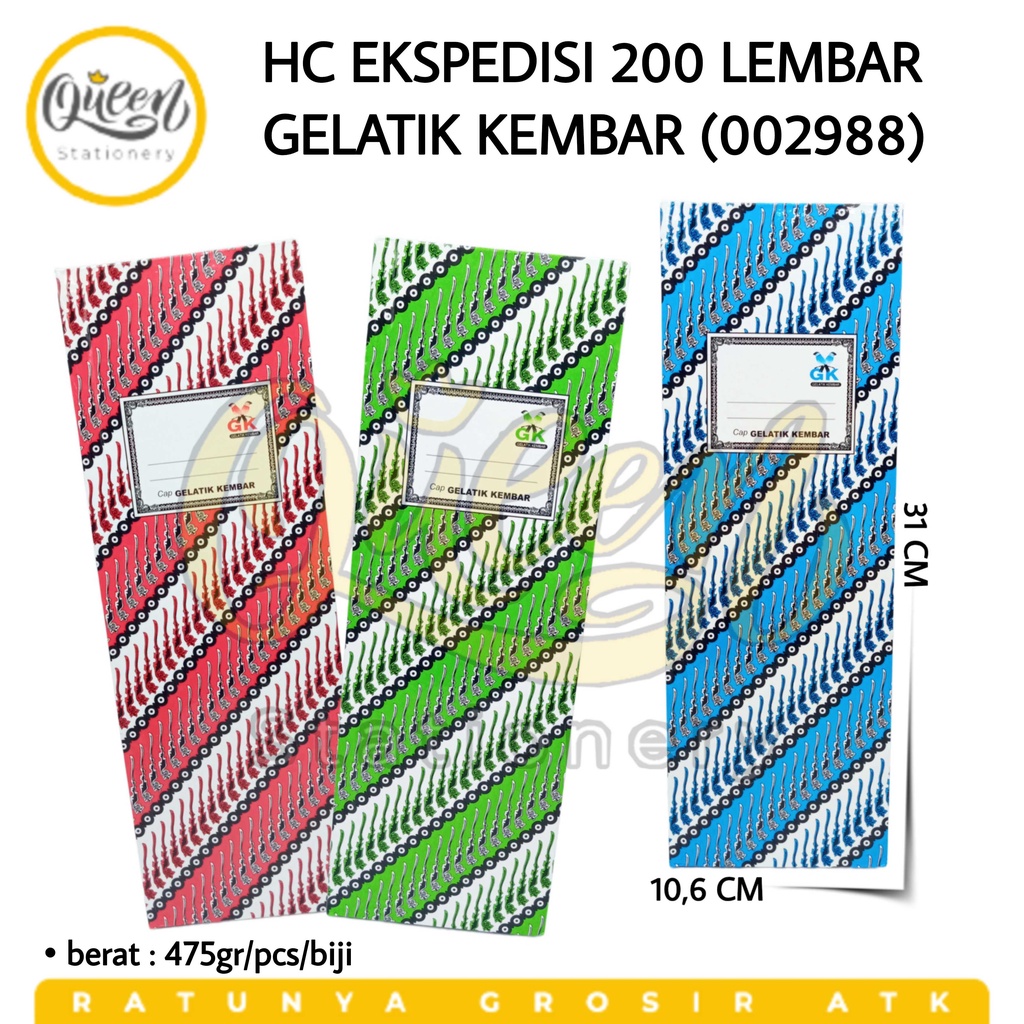 

1 PCS HARD COVER EKSPEDISI 200 LEMBAR GELATIK KEMBAR BUKU CATATAN PEMBUKUAN PANJANG SAMPUL KERAS (002988)