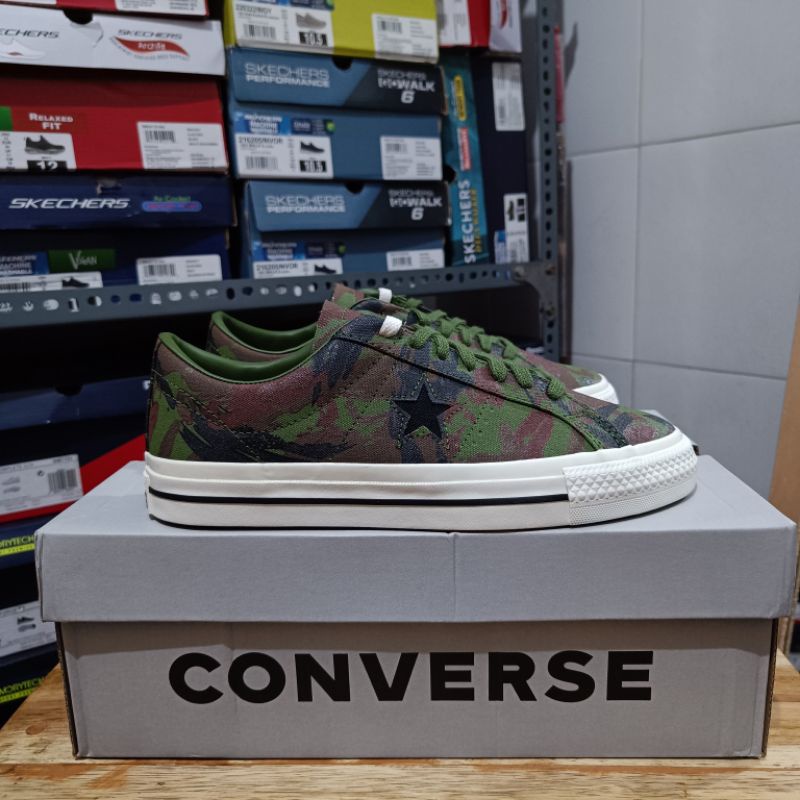 Converse One Star Pro OX Cypress Green / Black / Egret Original Resmi MAP