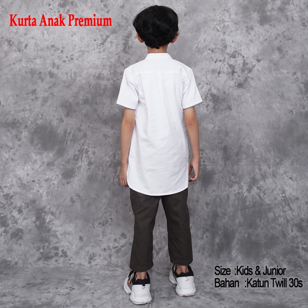 Kurta Anak Premium Putih Terlaris