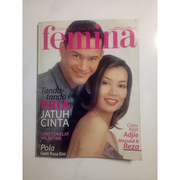 Majalah Femina Edisi Feb 1999 Reza Artamevia Adjie Massaid Gladys Suwandi Titi DJ