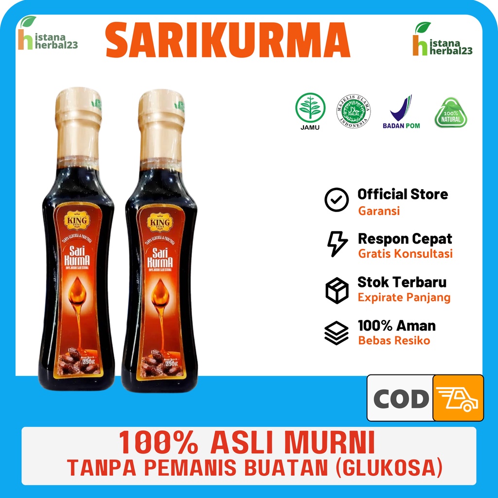 

Sari Kurma King Dates 250gram - Sari Kurma Kualitas Premium - King Sari Kurma - Untuk Asam Lambung