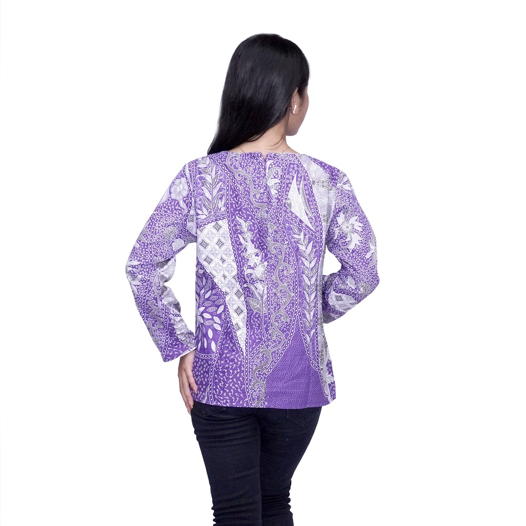 Batik Wanita Atasan Blouse Batik Dua Putri  Modern N trendy