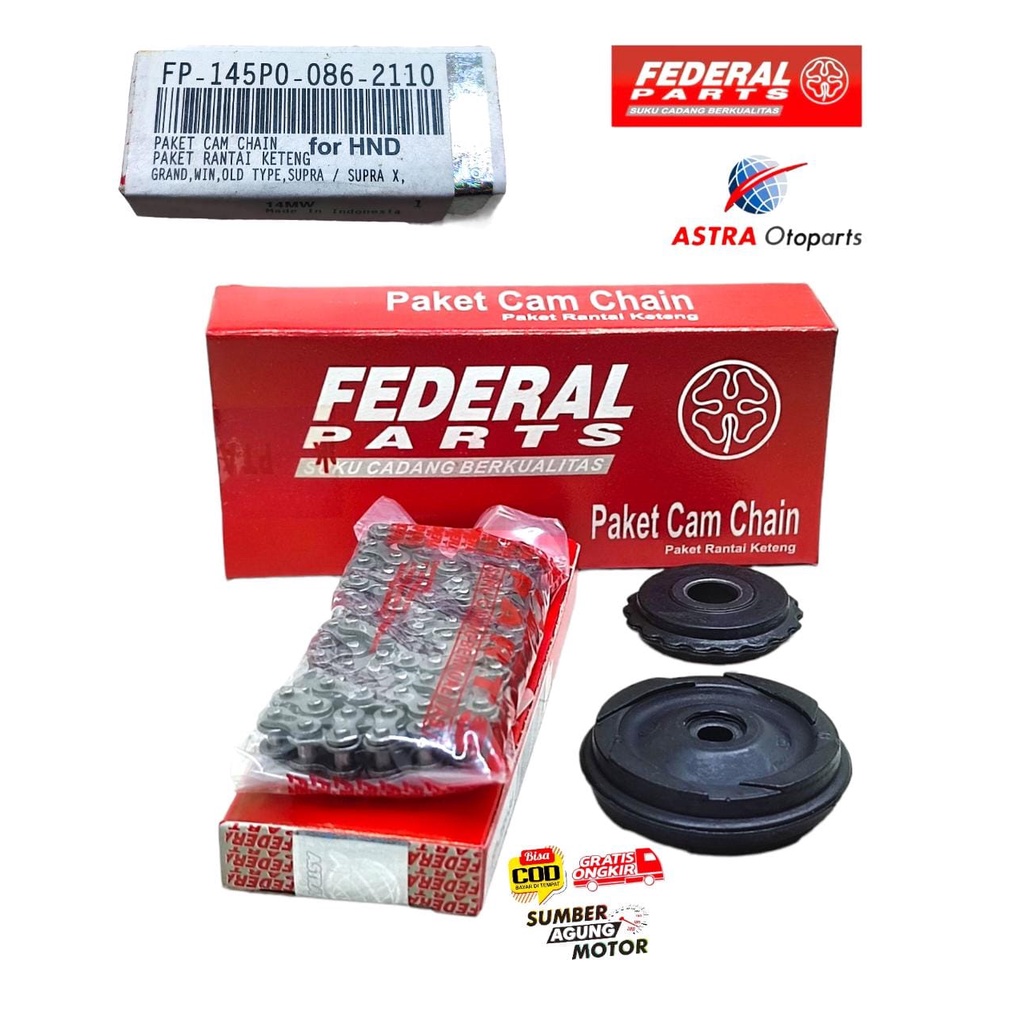 RANTAI KETENG SET ROLL KAMPRAT GRAND WIN SUPRA X ORI FEDERAL FP-145P0-086-2110
