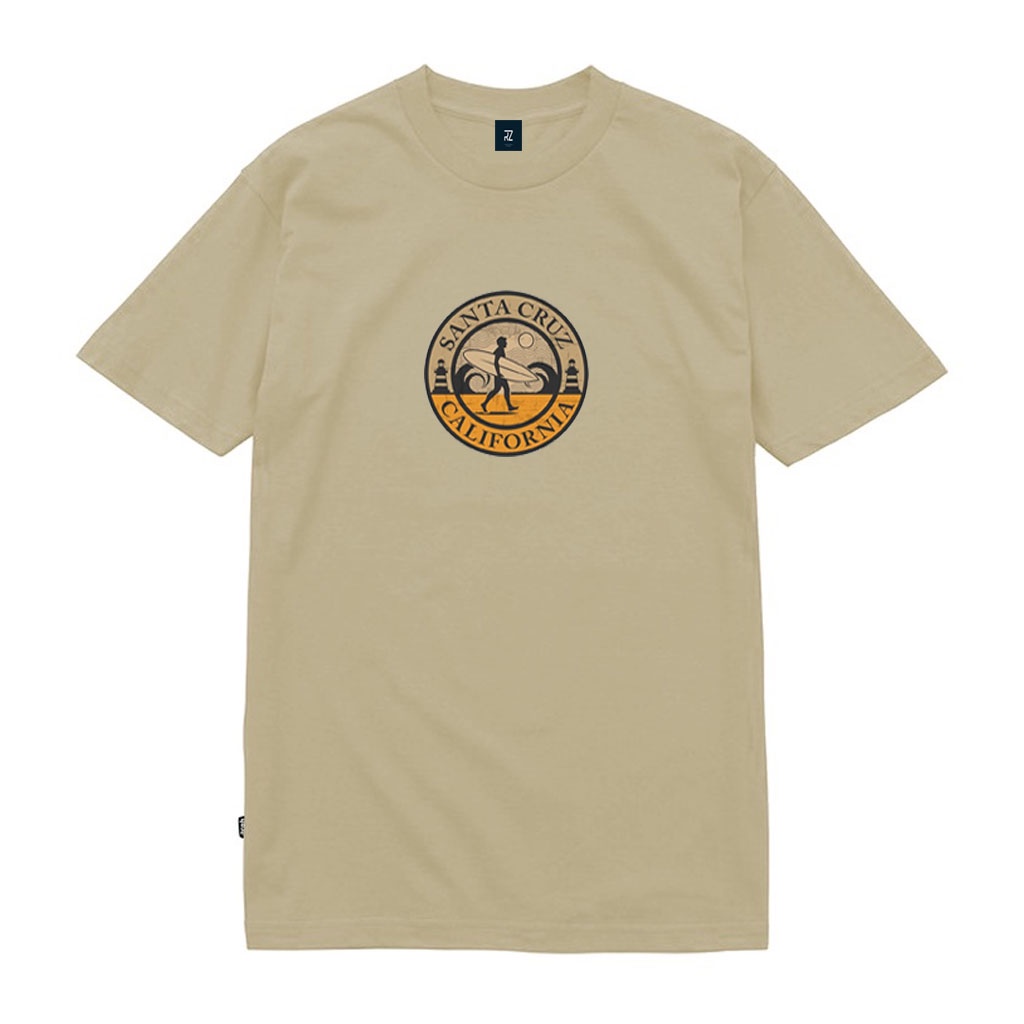 Bisa Cod ... Baju Kaos Distro Logo Print Santa Cruz California Lengan Pendek Premium Quality
