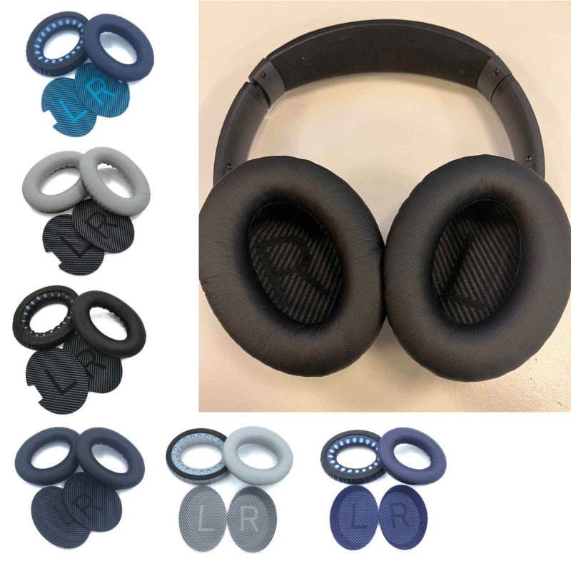 Bt Protein Leather Ear Cushion Earpads Untuk QC25 QC35 Headphone Headset part Earcap