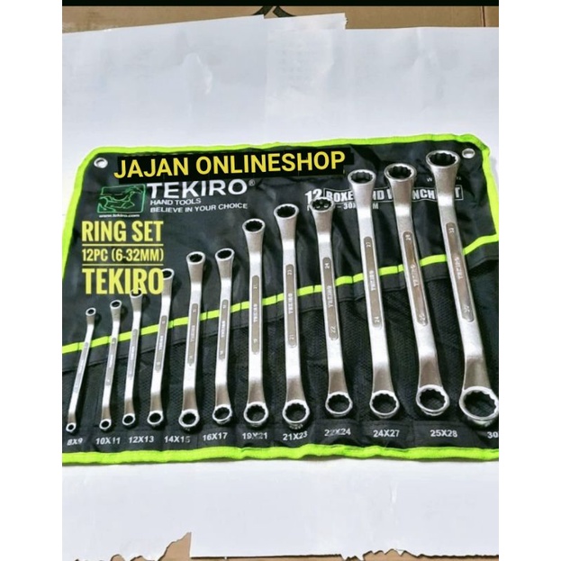 kunci ring 6 -32mm tekiro - ring Doble Kunci set 12 pcs