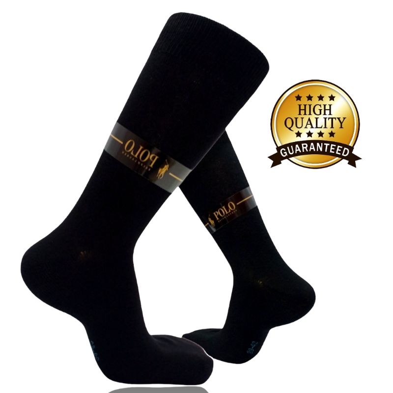 POLO, Kaos Kaki Kantor Pria Wanita/Kaos Kaki Premium Quality/Kaos Kaki Kantor Panjang (POLO) Polos