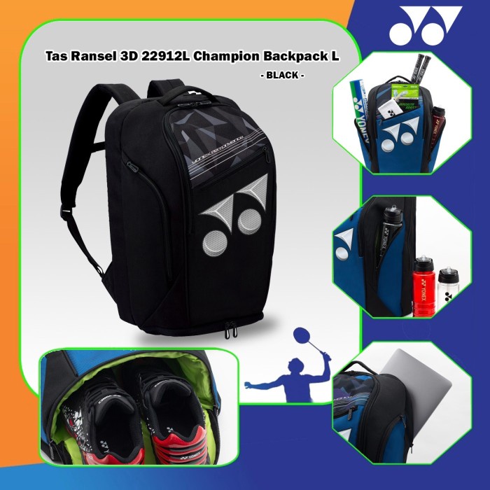 Kar Yonex Tas 3D-Q014-22912L Champion Tas Backpack Original
