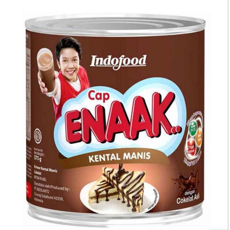 

SUSU/KRIMER KENTAL MANIS INDOFOOD CAP ENAAK COKELAT KALENG 370g