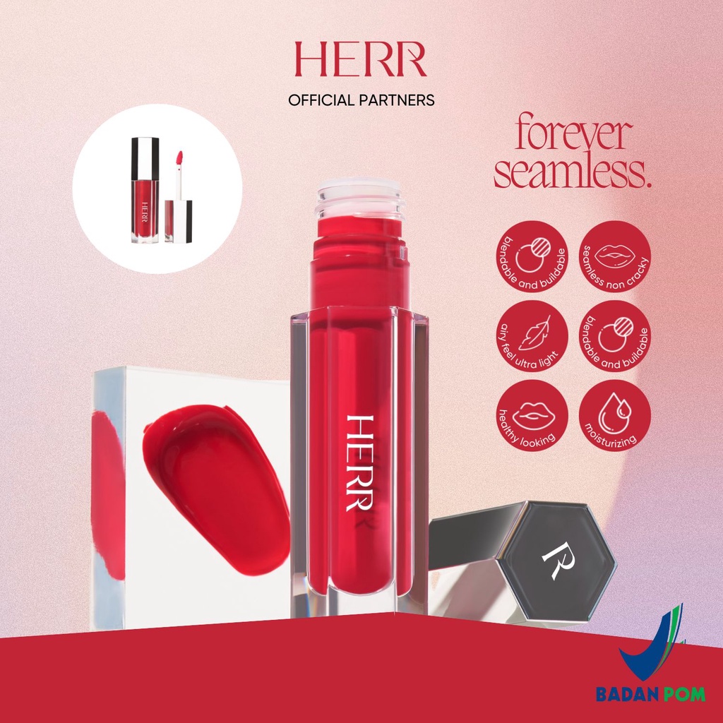 HERR Forever Seamless Liptint Original BPOM / # 01 Classic Red