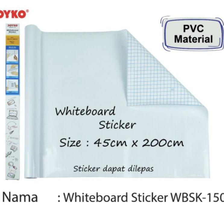 

Murah Baru Stiker Papan Tulis Putih Whiteboard Sticker Joyko WBSK-150