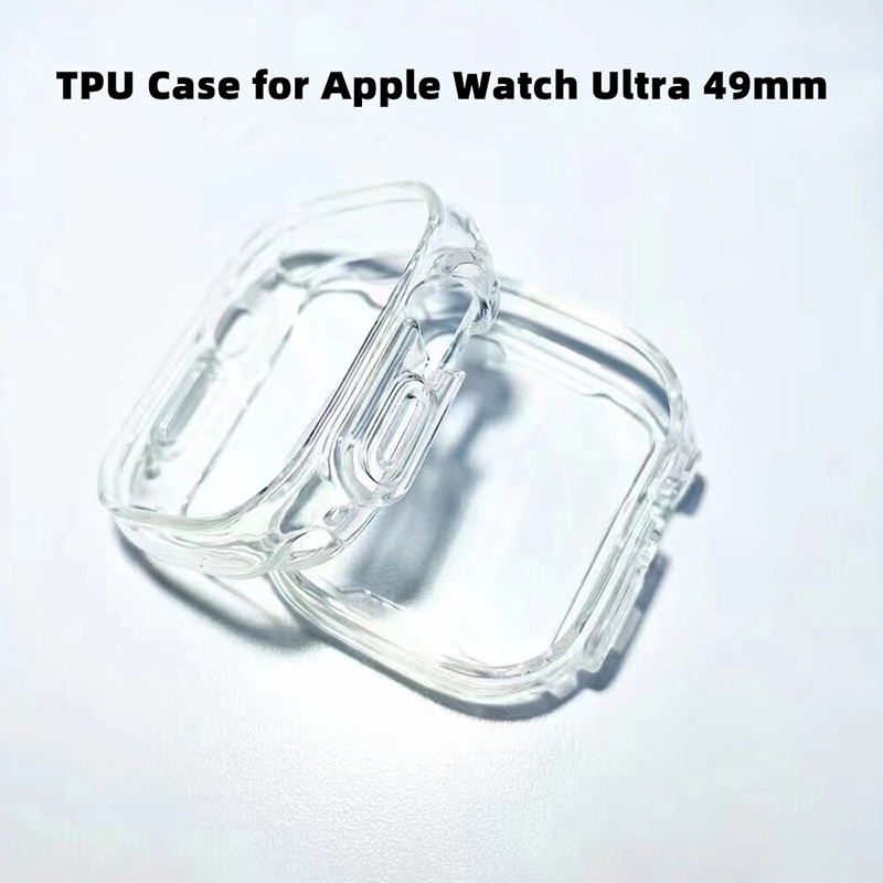 Screen Protector For 49mm Ultra iWatch Ultra Case 49mm Full TPU Bumper Cover iWatch Series 8 ultra