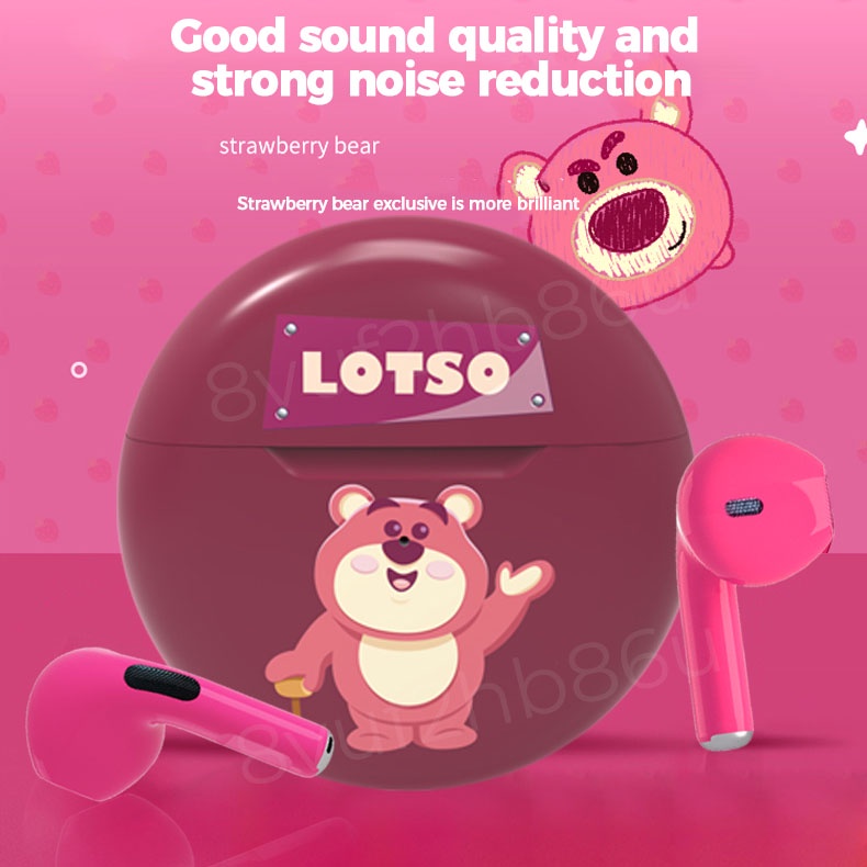 Ori Disney Q33 Wireless Headset TWS Bluetooth Earphone Cute Cartoon HIFI Stereo Earbuds in-Ear Noise Reduc