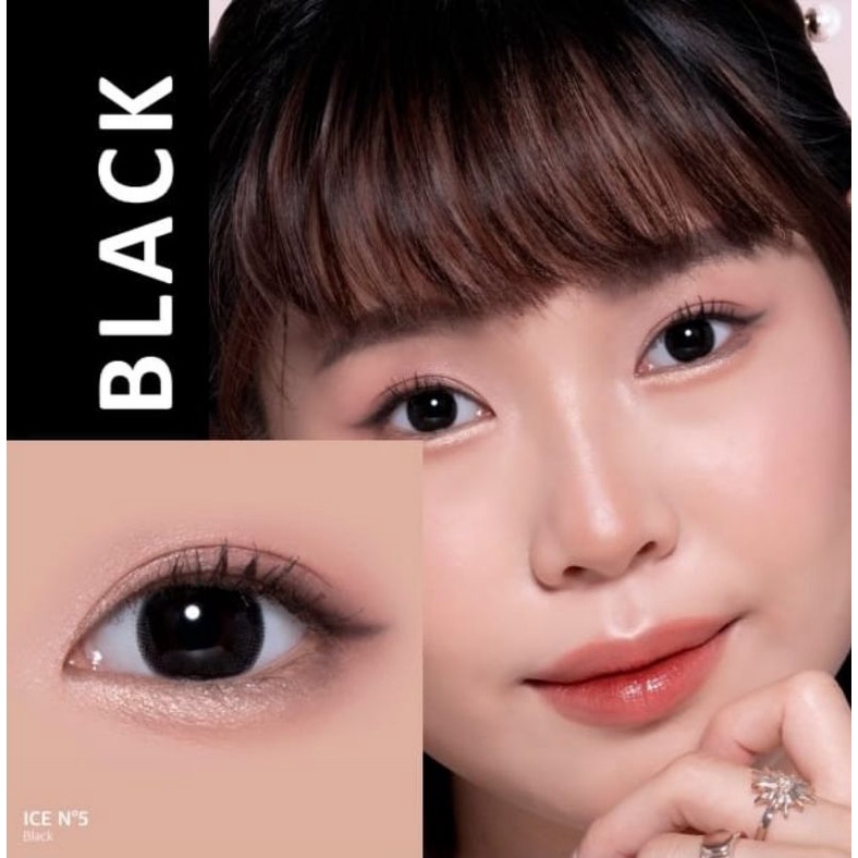 Ice N5 Black normal minus s/d -6.00 Softlens 14.5 mm