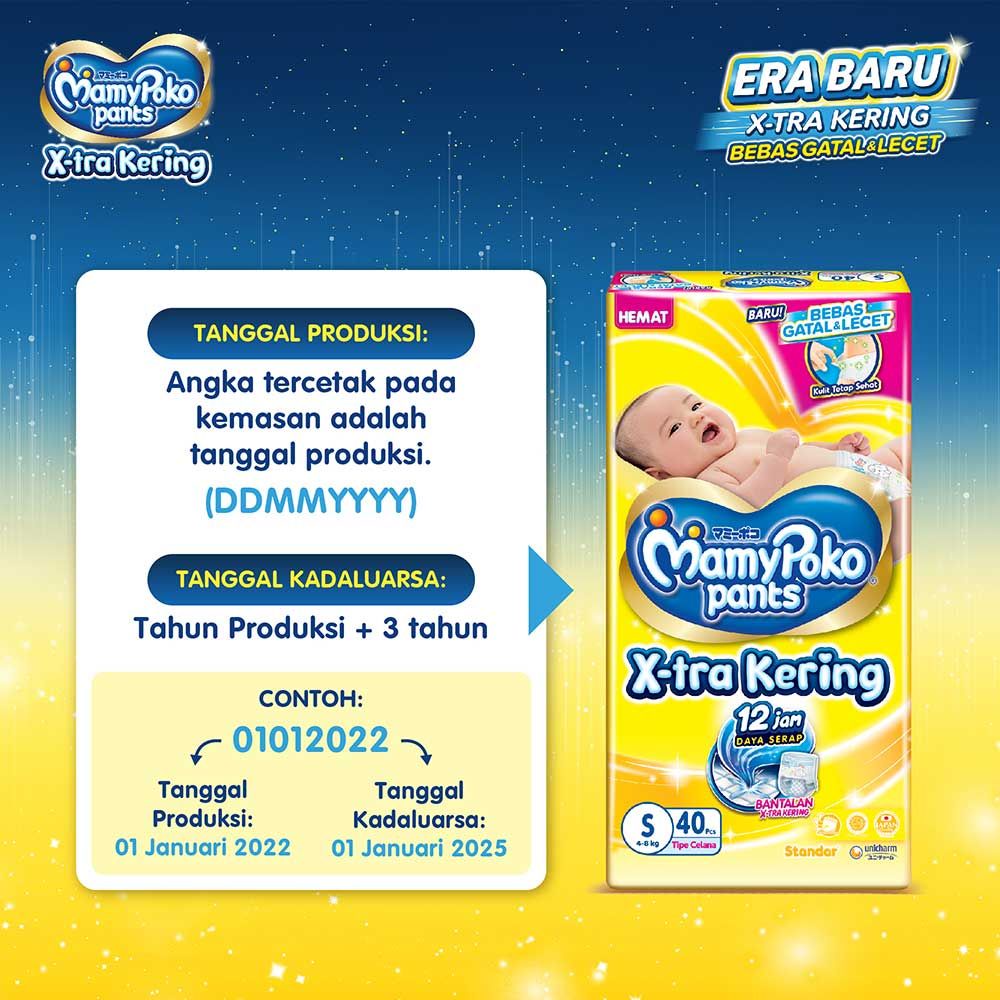 [BabyFriendly] MamyPoko Pants X-tra Kering - L 28 - Popok Celana