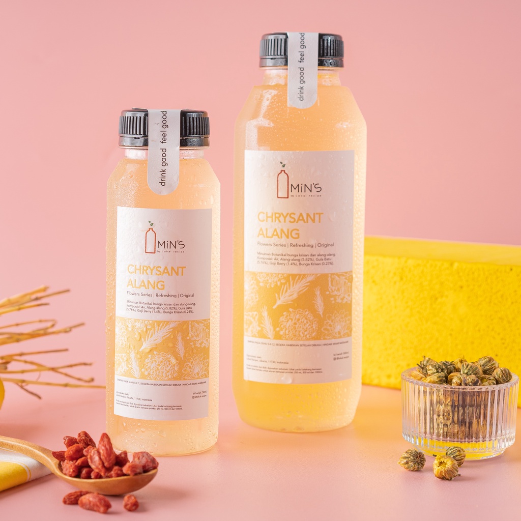 

Chrysant Alang-alang drink | Lokal Recipe | Minuman Herbal | Minuman sehat | Minuman botol 500ml & 250ml