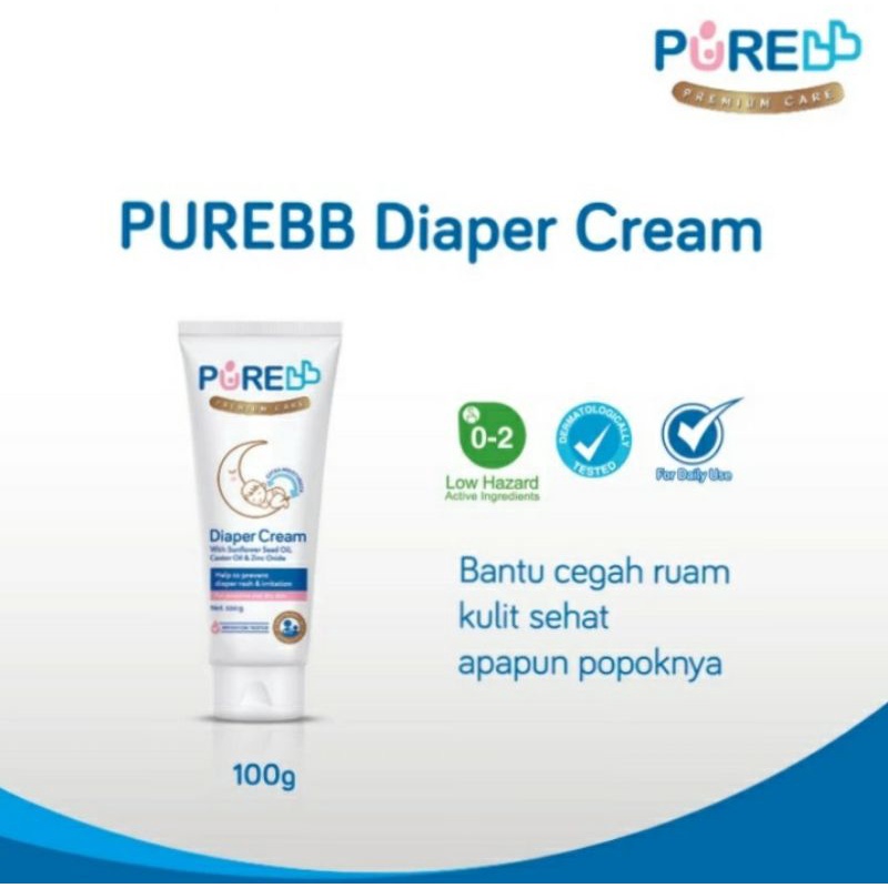 PUREBB Pure BB Diaper Cream 100 gr