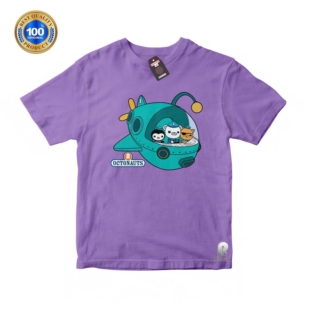 BAJU ANAK KAOS ATASAN ANAK MOTIF OCTONAUTS UNISEX Bahan COTTUN (FREE NAMA)