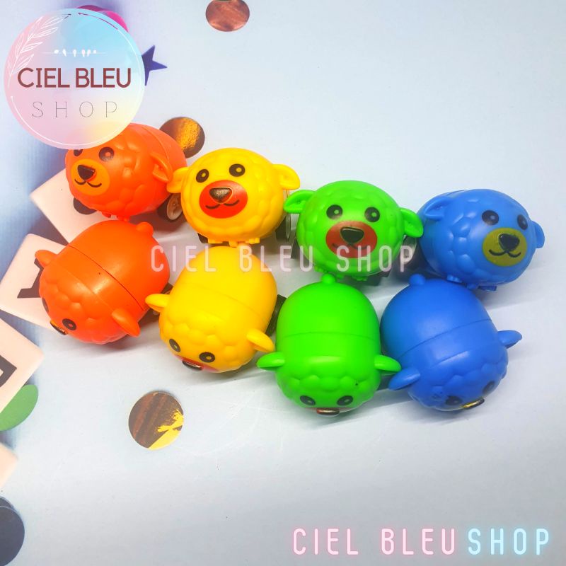 Mainan MOBIL PULLBACK Motif HEWAN Mini - Mainan Pullback Animal Runner Car / CIEL BLEU SHOP