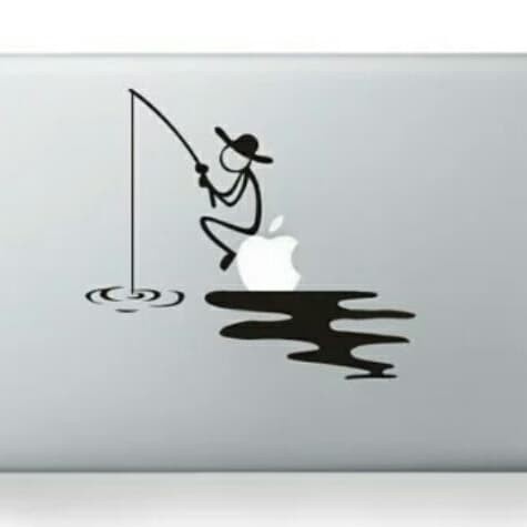 Stiker Mancing Ikan Decal Cutting sticker Mancing Mania Di Laptop