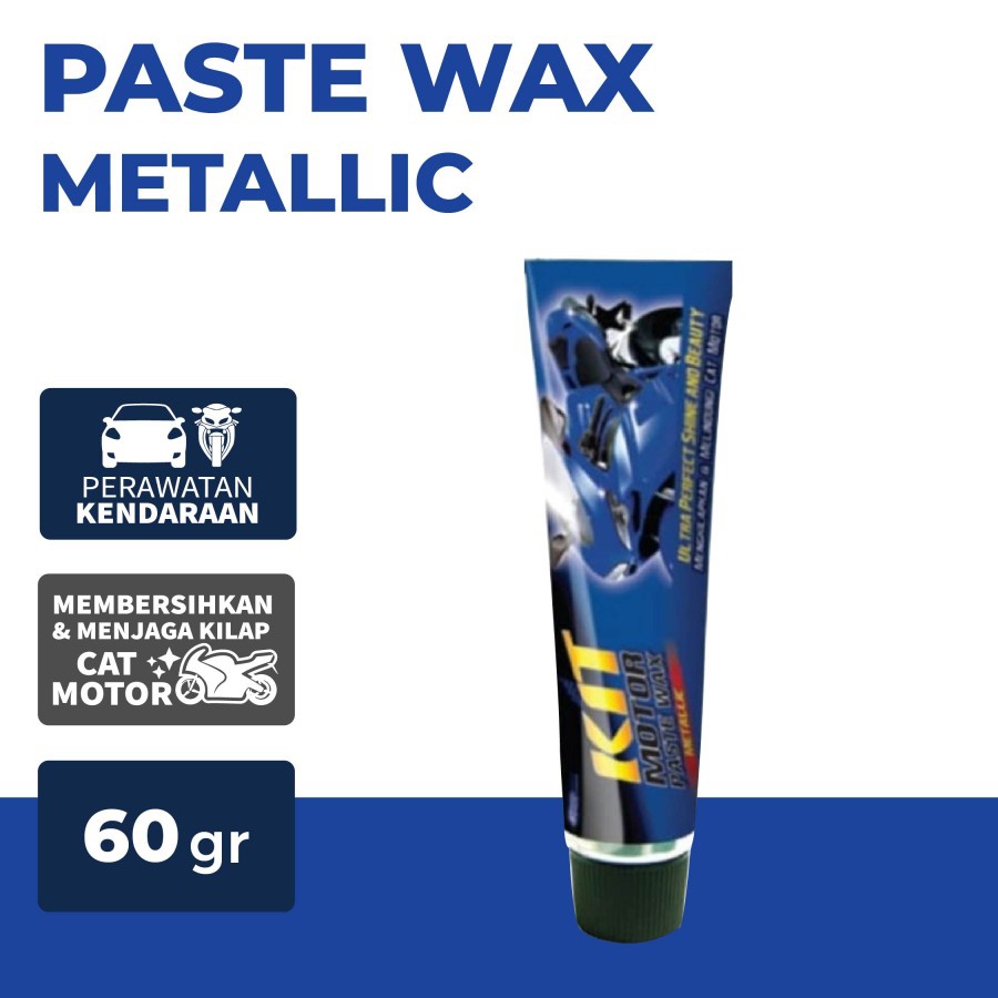 KIT  Motor Paste Wax Metallic - 60gr / Mengkilapkan dan Melindungi Motor