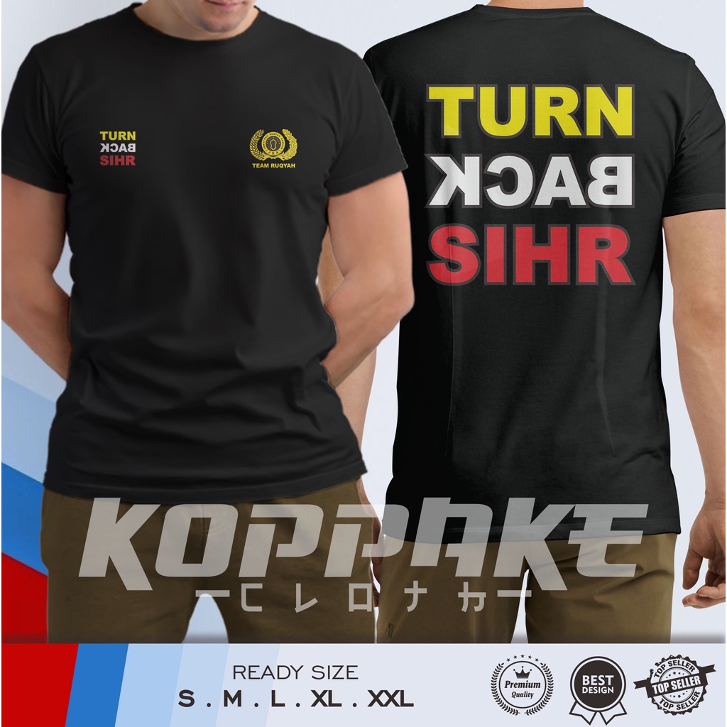 Kaos Baju JRA Jam'iyyah Ruqyah Aswaja Turn Back Sihr DB Kaos Distro