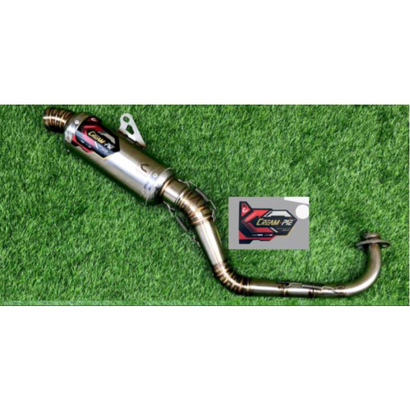 Knalpot Creampie Original Jogja Beat Karbu  Vario 155 200CC Stainless Racing Jogja
