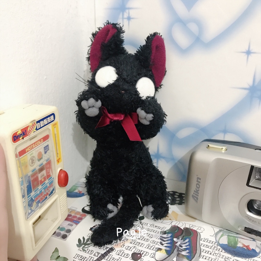 Jiji Kiki's Delivery Service Shocked Eyes by  Studio Ghibli Sun Arrow RARE [Preloved] - Plush Doll B
