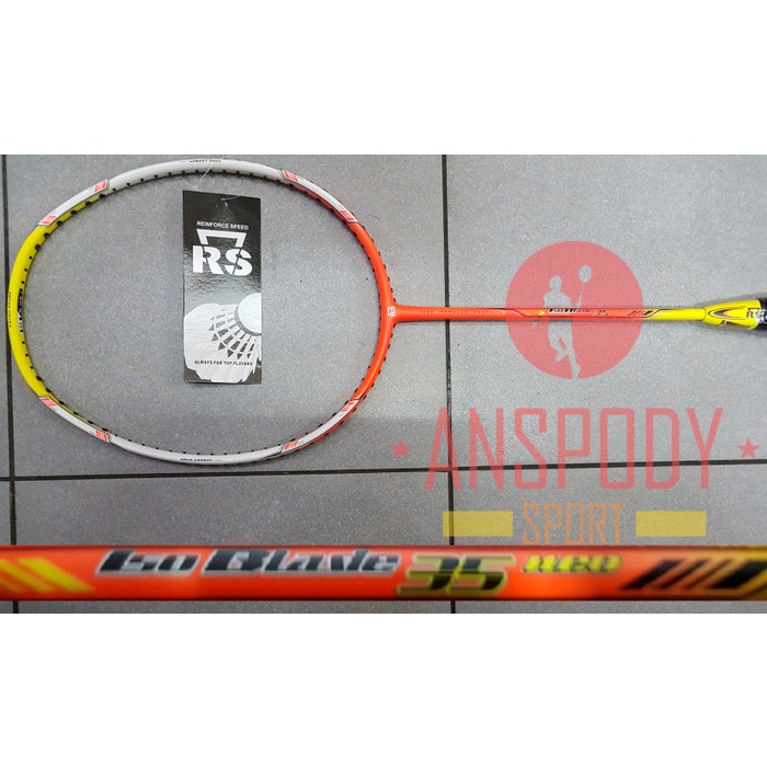 Hadir Raket Badminton Rs Iso Blade 35 Neo Orange Terbatas