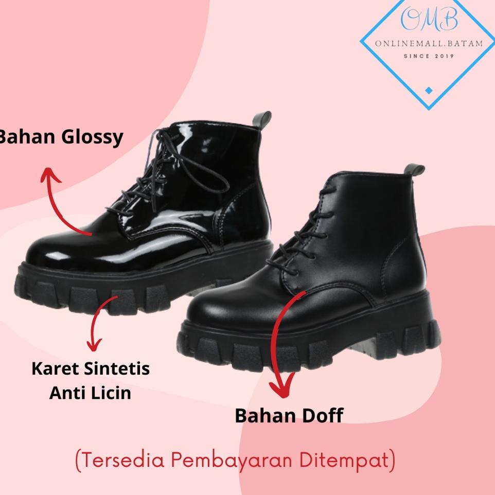 ❄ Sepatu Boots Wedges Flat Wanita Premium Import 243 onlinemall HOT 23A