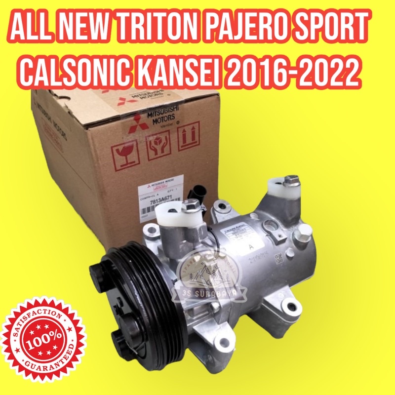Kompresor All new Triton Pajero Sport 2016 - 2022 2500 CC fanbelt 4 pk 4pk 7B13B145 Mitsubishi Ac Mo