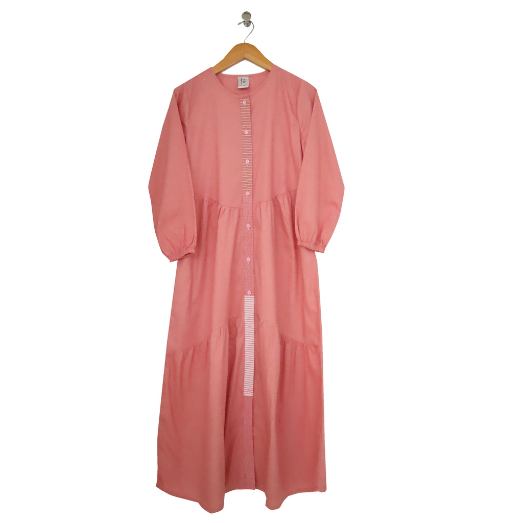 Lunangoofficial-Gamis Couple Terbaru  Remaja Anak Katun Premium LGA 842-Pink
