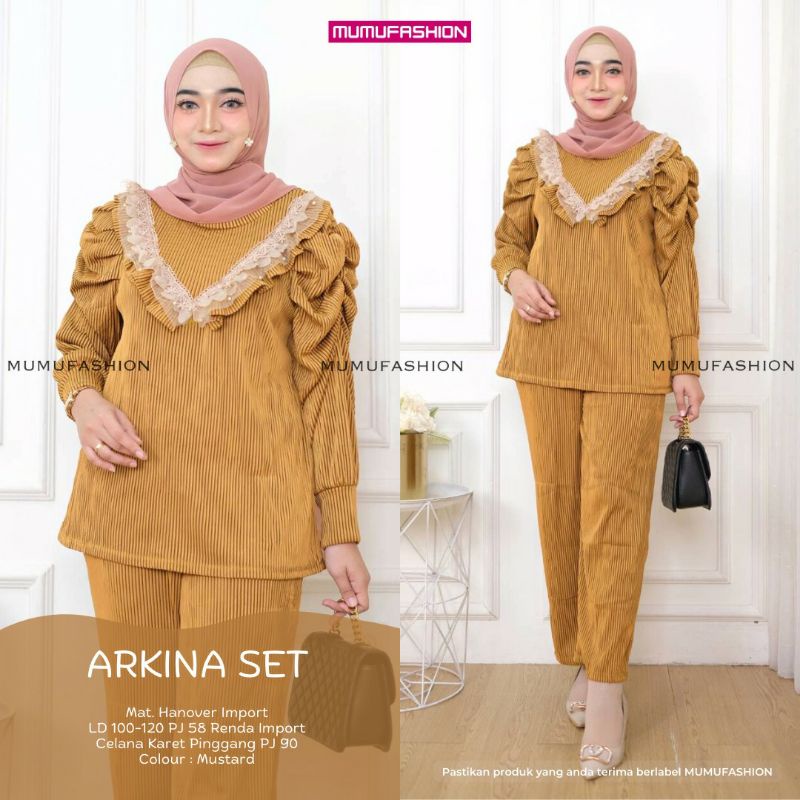MUMU - Setelan Celana Wanita Premium ARLEN SET/ARKANA SET by Mumu fashion Baju Ori Solo