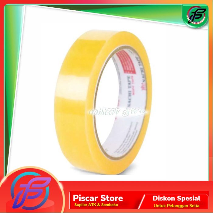 Isolasi| Lakban bening Nachi 24 mm x 72 Yard