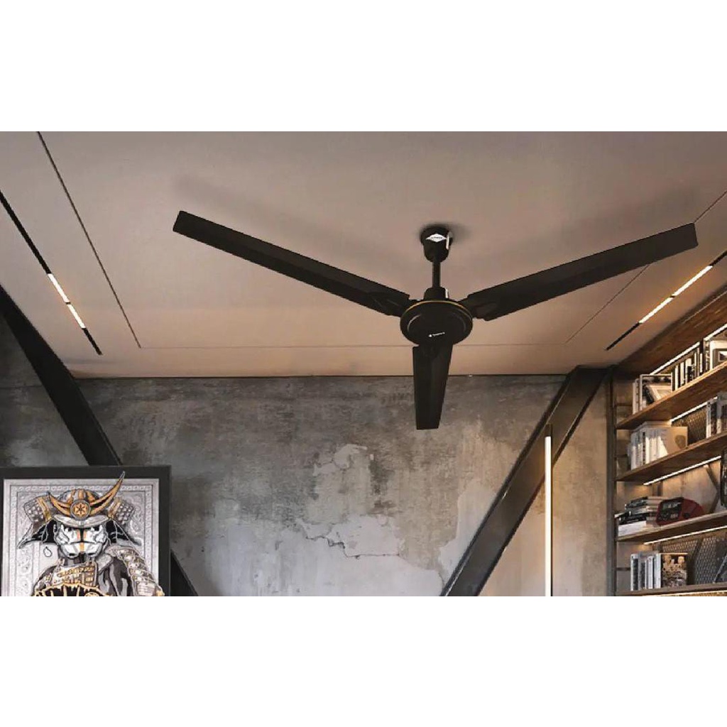 KIPAS CEILING /PLAFON FAN BESI 3 DAUN 56 INCH PROFAN INFICO BERIZIN SNI - ( DARK GREY) - Termurah