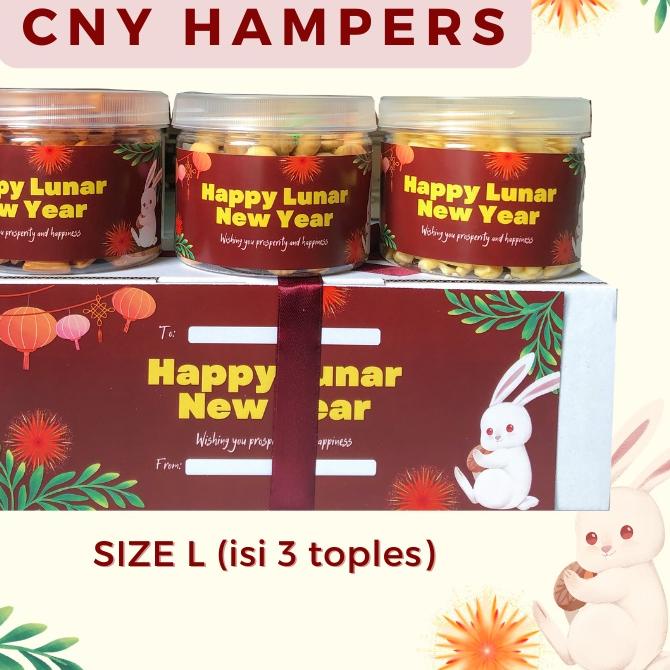 

Discount[KI3]-[DELISH SNACKS] Hampers Natal / Chinese New Year (L) isi 3 toples / Bingkisan Parsel Parcel / GIft Box Makanan Christmas Set Gift