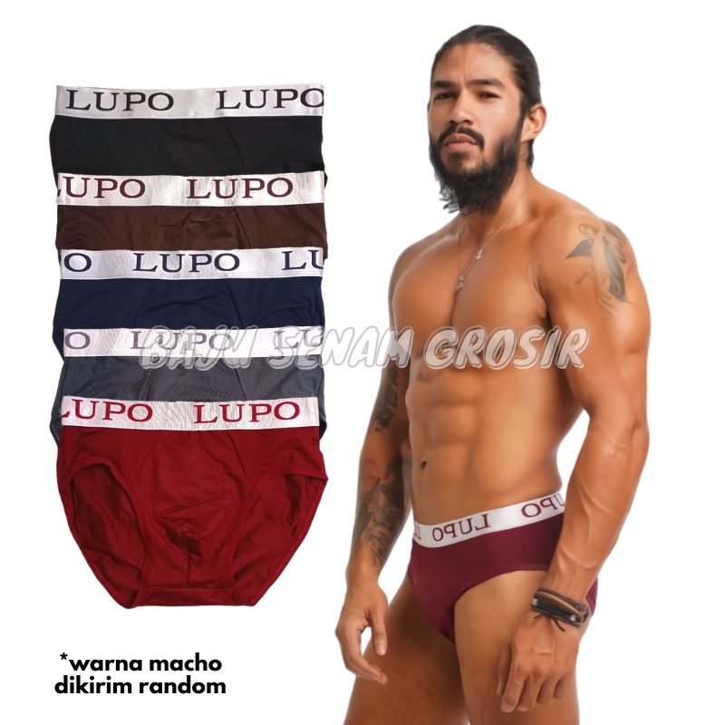 CD Brief Celana Dalam Boxer Pria Lupo Kualitas Export Big Size BXBS006